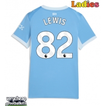 Manchester City Rico Lewis #82 Replica Home Shirt Ladies 2026-27 Short Sleeve